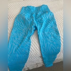 Blue Zebra print AYBL leggings